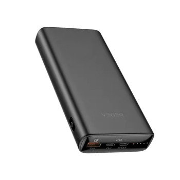 Veger T65A PD 45/65W QC 3.0 Power Bank 20000mAh Fekete