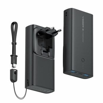 Veger PD 20W QC 3.0 Power Bank 10000mAh + Hálózati Töltő Fekete