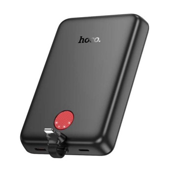 Hoco J133A Triumph Magnetic PD 20W Mágneses Power Bank 10000mAh Lightning Fekete